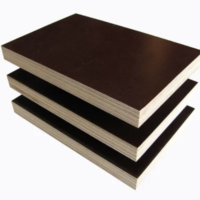 18mm 21mm Melamine Glue Eucalyptus Core Black Film Faced Plywood E2 Water Resistant for Outdoor Use
