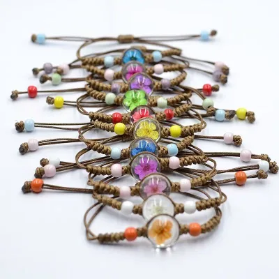 Lady bracelet real flower immortal flower woven bracelet