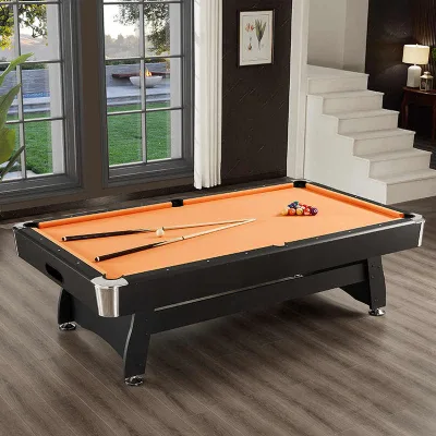 China Guangzhou Top Sell Mdf Wood 7 8 9Ft Home American Modern Billiard Table Pool with Auto Ball Return System Lightweight
