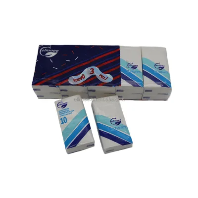 Custom Logo Disposable Mini Pocket Virgin Wood Pulp Tissue Paper for Home Use for Restaurant Individual Wrap