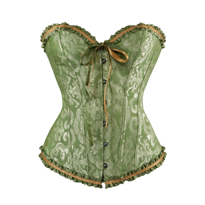 Corsets and Bustiers Shapewear Lingerie Overbust Corset Plus Size Brocade Women Sexy Corset Vintage 6xl Red Black Green