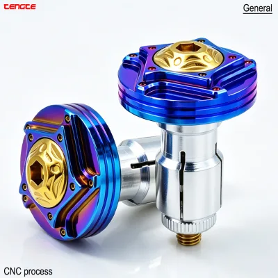 Universal CNC Aluminum Handle Bar End Plug Burnt Titanium Style Motorcycle Handlebar Cap Modified Decorative Accessories