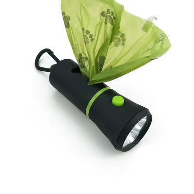 Portable Poop Bag Dispenser for Walking Dogs Eco-Friendly Sustainable with Easy Cleaning Eco-Friendly Flashlight Outdoor Hygiene