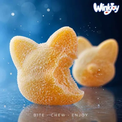 Hot Selling Sour Swedish Candy Fox Shaped Mango Orange Vegan Halal US EU Compliant Novelty Store Kids Sweet Mix