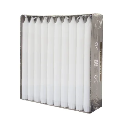 White Plain Stick Spiral Taper Candles Candles Wholesale Factory Machine Making Stick Candles