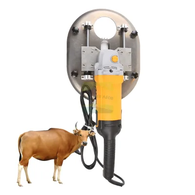 Cow Corner Grinding Machine Bloodless Removal Cutter Stainless Steel Blade Yellow Electric Dehorner for Adult Cattle