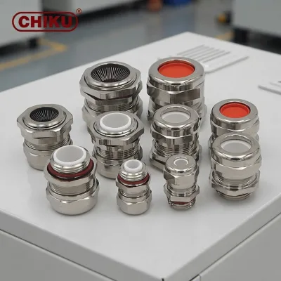 Custom Thread Brass Metal Cable Gland CE UL ATEX Explosion Proof Waterproof Cable Joint for Petrochemical Energy System Wiring