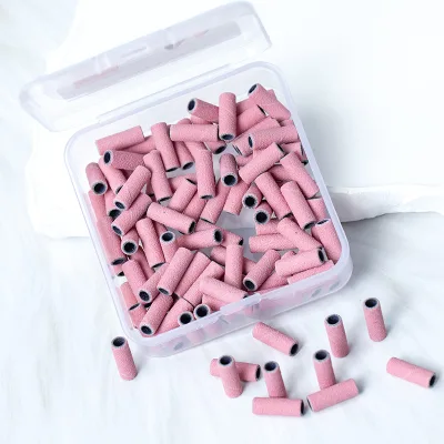 Discount During Exhibition Wholesale 3MM Sanding Band Bulk Pink Custom Rotary Tool Circle 100pcs High Quality Nail Sanding Band