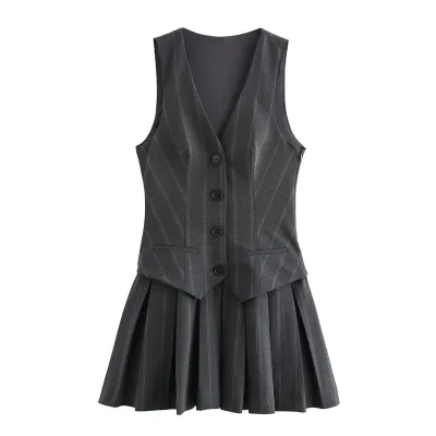 Summer 2025 Women's Sexy Y2K Streetwear Eco-Friendly Solid Natural Waist Office Dress