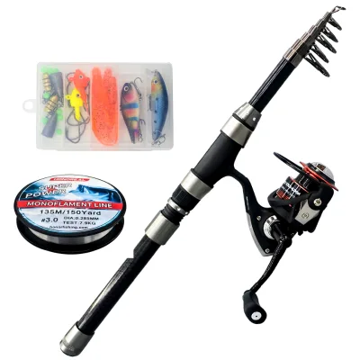 HONOREAL Carbon Fishing Rod and Reel Combo Fishing Set