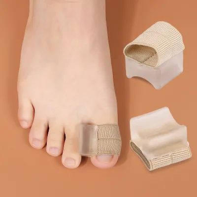 SEBS Fabric Gel Toe Separator Bunion Corrector Durable Breathable Wearable Shoes Hallux Valgus Spreader One Size Fits All Toe