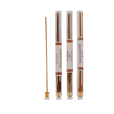 Natural Air-Purifying Plant Incense Sticks California White Sage & Palo Santo Incense [1 Tube] From China