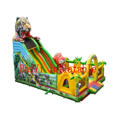 Top Quality Attractive Small Cute Inflatable air Kids Slide Trampoline Castle Design