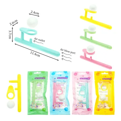 Magic Blowing Ball Stick Floating Blow Balls Educational Toys Blowpipe Puzzle Teaching Blowing Floating Ball Games Toys
