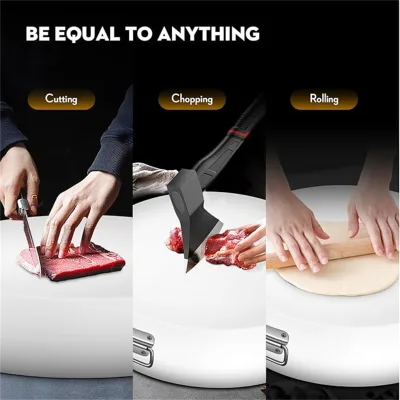 ZSPE Stackable HDPE Cutting Board Set with Separators for Organized Kitchen