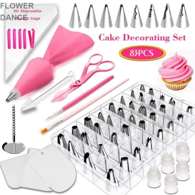 83-Piece 44-Head Pastry Nozzle Set Baking Decoration Tools Cream Modeling DIY Model