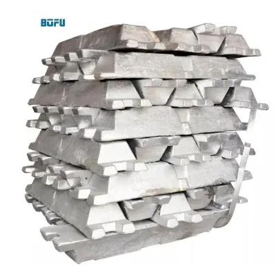 BOFU Direct Sales99.5% 99.7% 99.99% 99.9% Adc12 4-1 Customizable Alloy Factory Aluminum Ingots