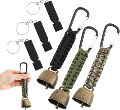 Bear Bells with Carabiners - Outdoor Hiking Safety Bells, Scare Away Wild Animals bell