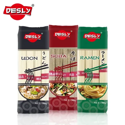 Japanese Style Dried and Cooked Ramen Noodles from Deslyfoods Yummy Instant OEM Rice Noodles Packaged in Bag Factory Price