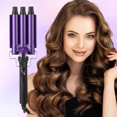 3 Barrels Hair Curler Wand Electric Styler Fast Home Use Hair Curling Iron Wave Hair Tools Professional Salon Equipments