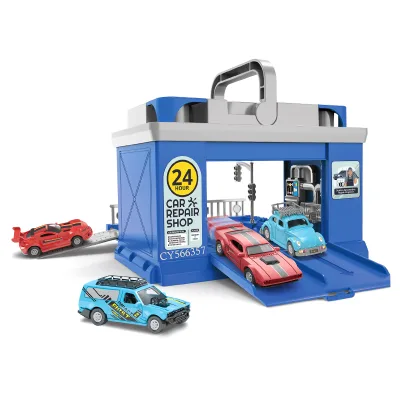 Hot Selling Plastic Parking Lot Toys Car and Truck Garage for Kids