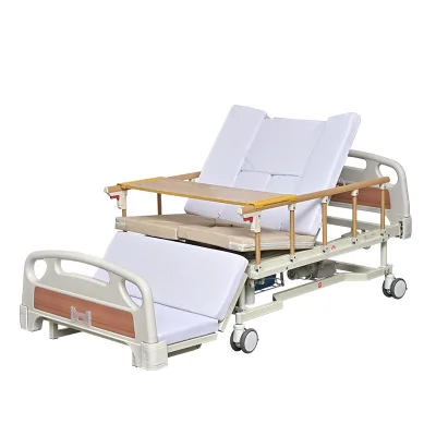 Modular Dismantled Manual Half-zone Roll-over Nursing Bed with Automatic Bedside Toilet for Long-term Bedridden Hospital Use