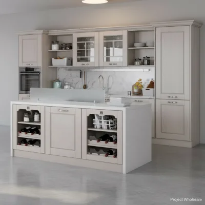 Modern Solid Wood Kitchen Cabinet for Home Renovation Project with Soft Close Drawer Slides and Durable Surface Finish Design