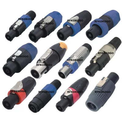 Factory supply Professional audio Speakon Connector NL4FC NL8FC 4/8 pin poles cores Loudspeaker speaker Plug connector