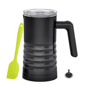 4-in-1 Electric Frother for Coffee Auto Shut-Off Hot & Cold Milk Steamer With Temperature Control for Cappuccino