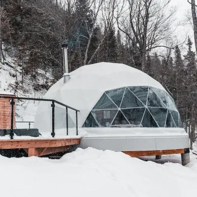 Domes Tent Portable Pvc House Geodesic Cover Shelter Canopy Steel Structure Room 3m 4m 5m 6m 7m 8m to 20m for Event Camping