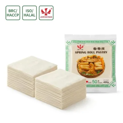 Frozen Spring Roll Pastry 150x150mm Wheat Flour Wrapper Ready-to-Cook Bulk Wholesale Factory Supply B2B Export