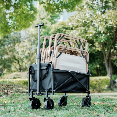 Mini Folding Wagon Outdoor Camping Foldable Collapsible Wagon Folding Utility Beach Sport Wagon for Picnic
