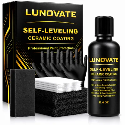 Lunovate Self Leveling Ceramic Coating 12H Hardness Scratch Resistant Long Lasting Paint Protection 2.4oz
