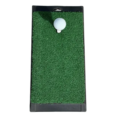 Small Sized Golf Hitting Practice Mat for Indoor or Outdoor Practice with Hard Rubber Base