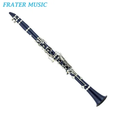 Best Sell 17k Bb Bakelite Clarinet Woodwind Instruments OEM 17 Keys Black Bb Tone Clarinet With Nickel Plated Key (JCL-100)