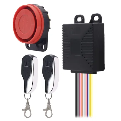 9-15V High-performance Stable IC Motorcycle Anti-theft Alarm Security Lock with 105-125 DB ABS+Metal 315-316MHz