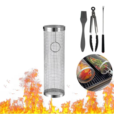 New Custom Stainless Steel 304 Outdoor Barbecue Cylinder Is Heat-resistant and Durable, a Must-have for Outdoor Barbecue