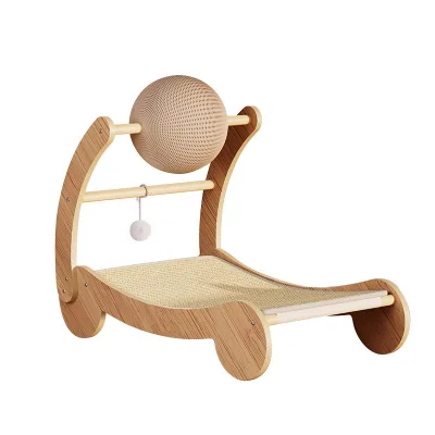 Sisal/Jute Cat Scratching Pad With Ball for Play, Rest and Scratch