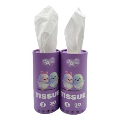 Premium 3-Layer Car Tissue, 30 Count, Made From Virgin Wood Pulp Tissue