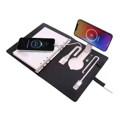 Magnetic 2-in-1 Wireless Planner with Charging Bracket Notebook Smart Power Bank 10000mA