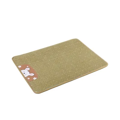 Factory New Design Pet Self Cooling Pads Natural Breathable Rattans Pet Summer Cooling Mat