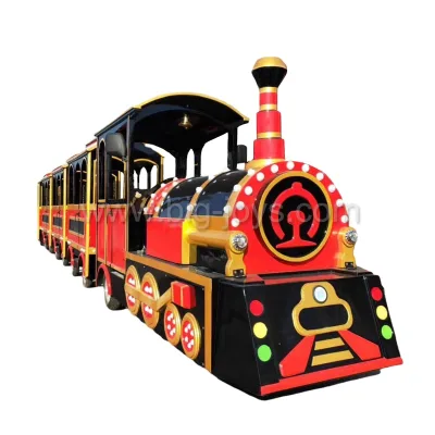 Electric Sightseeing Road Trackless Train for Sale, Fiberglass Sightseeing Trackless Train