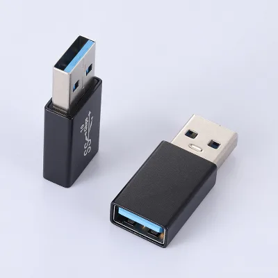 Factory USB3.0 AM/AF Aluminum Shell Adapter 10G USB AM Transmission with DC Output OTP Protection OTG Adapter