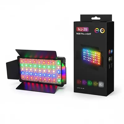 Mobile Phone Back Mini Professional Panel Light RGB Dimmable Video Photo Portable Video Light up Lights Camera Photography