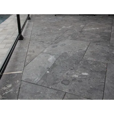 Black Antique Black Limestone Blue Limestone Tumbled Pavers for Floor for Wall