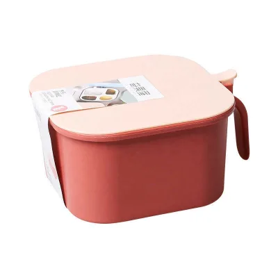 Seasoning Box Four Compartment Integrated Set Kitchen Supplies Storage Bottled Monosodium Glutamate Salt Jar Sugar Jar