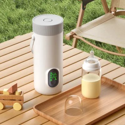 450ml Battery Operated Mini Heating Cup Fast Charging Multi Temp Control for Hiking Trip Car Use