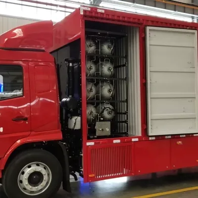 35Mpa 350bar  8*210L Hydrogen Supply System for the Tractor
