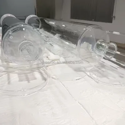 CustomizedHigh Light Transmission Transparent Quartz Glass Tube High Temperature Resistant Clear Quartz Pipe