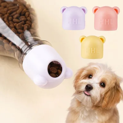 Leaky Dog Toy Bite Resistant Bear Leaky Lid